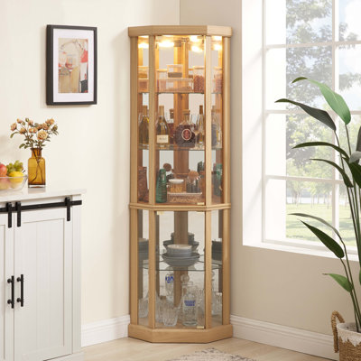 Corner Curio Cabinet Under 100. | Wayfair